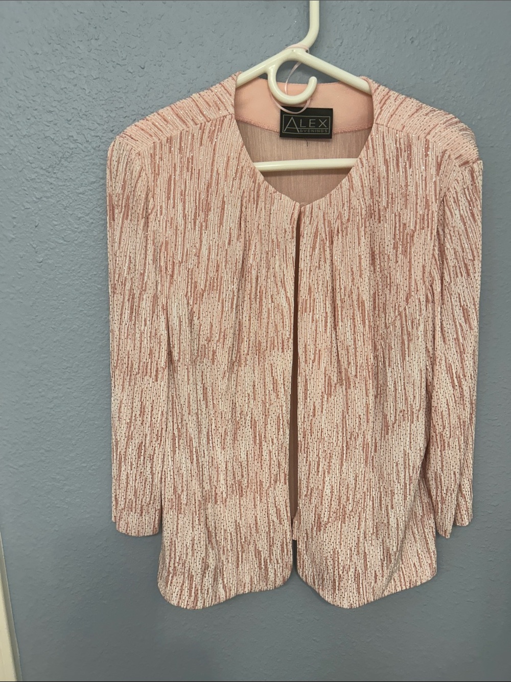 Alex Evenings Blush Pink Three-Piece Dress Ensemble - Picture 3 of 8